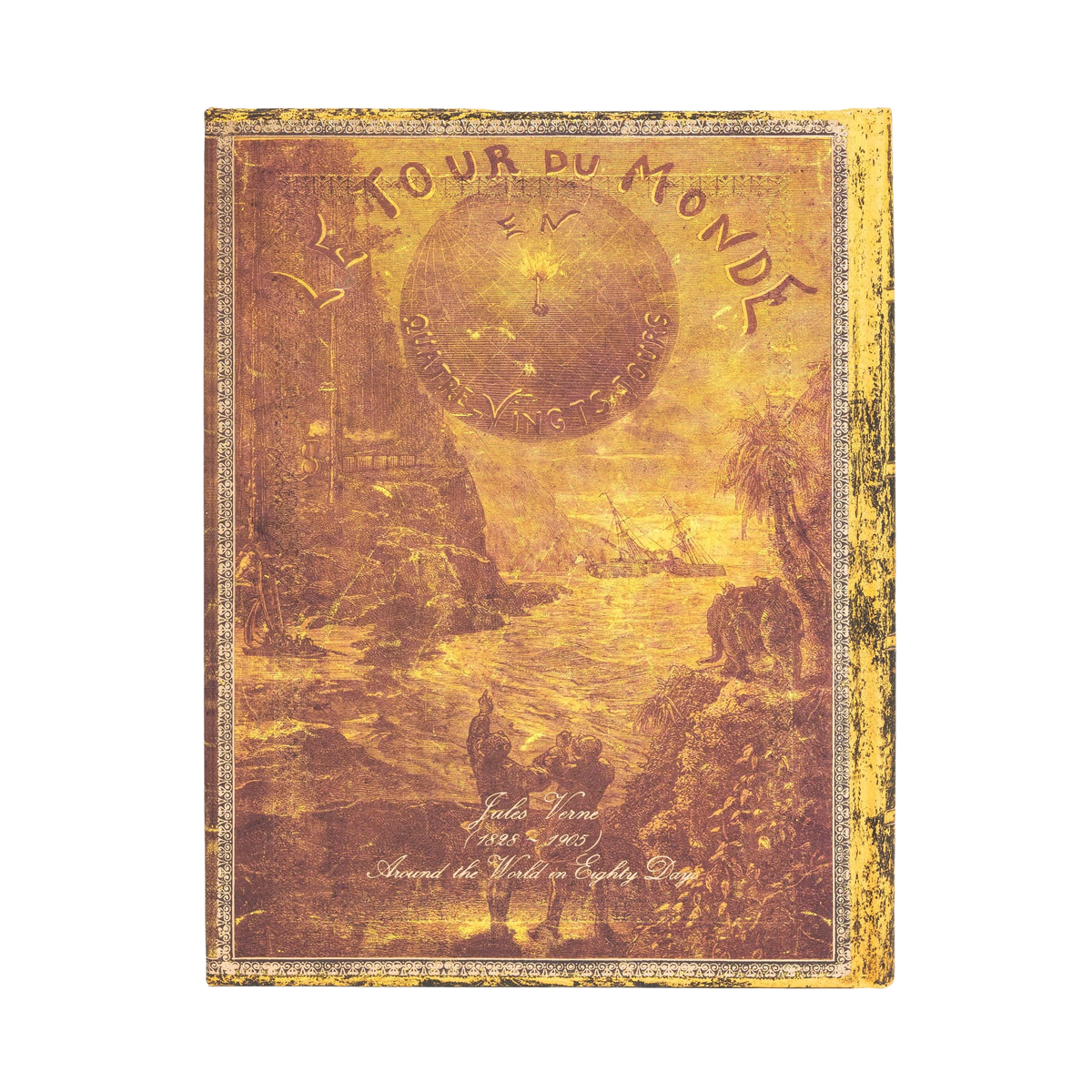 Paperblanks Verne, Around the World Ultra Hardback Journal – Lined, 144 Pages – back cover