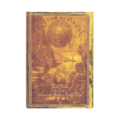 Paperblanks Verne, Around the World Mini Hardback Journal – Lined, 176 Pages – back cover