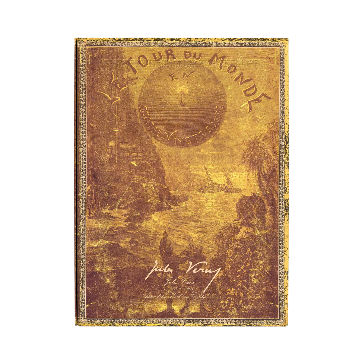 Paperblanks Verne, Around the World Manuscript Box – back view