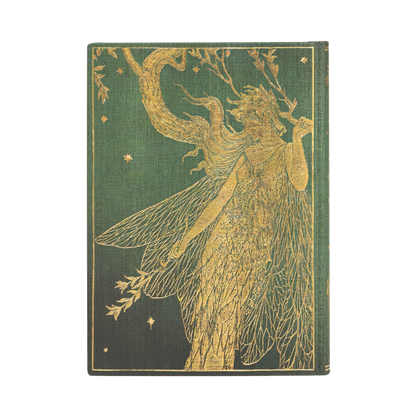 Paperblanks Olive Fairy Midi Hardback Journal – Lined, 144 Pages – back cover