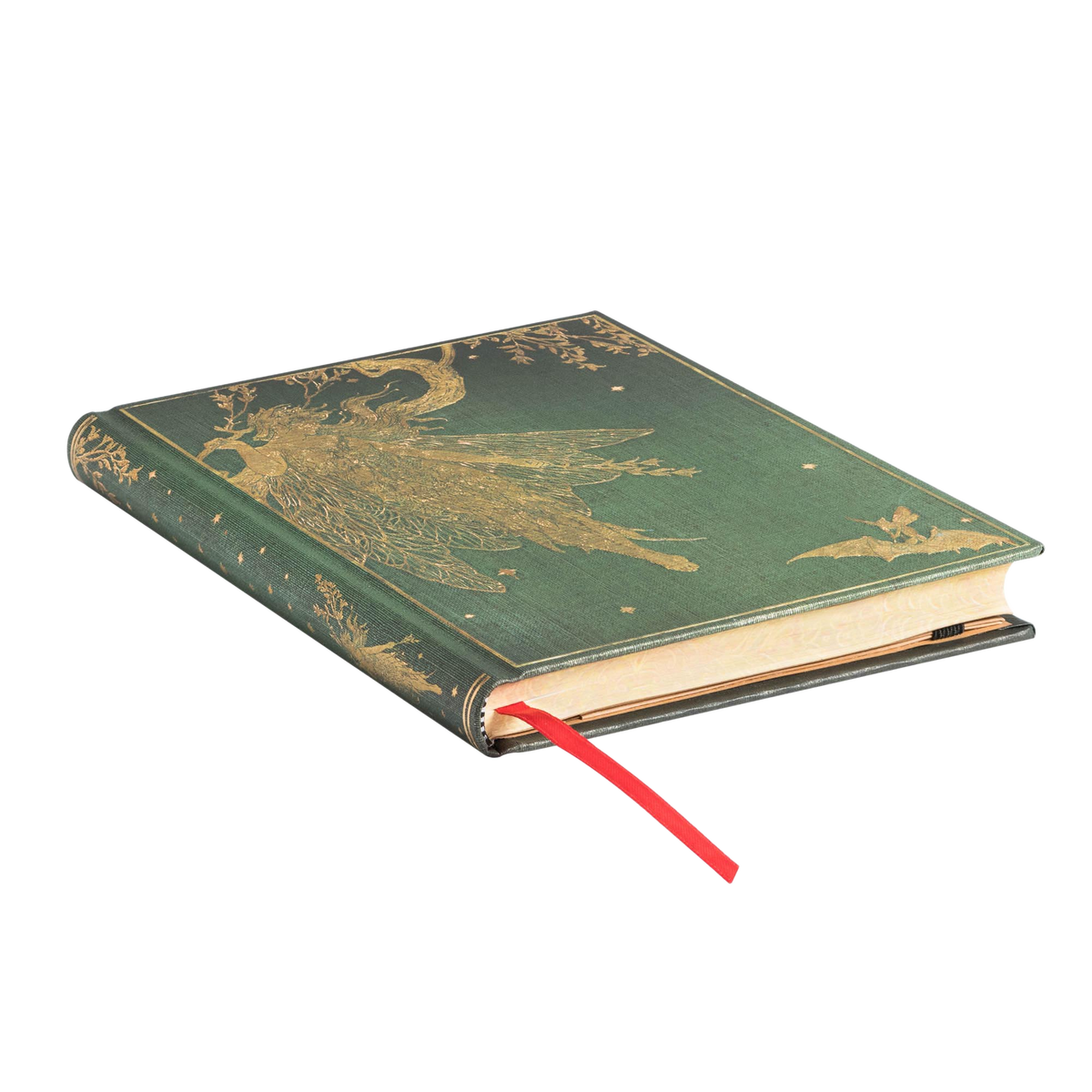 Paperblanks Olive Fairy Midi Hardback Journal – Lined, 144 Pages – page edge