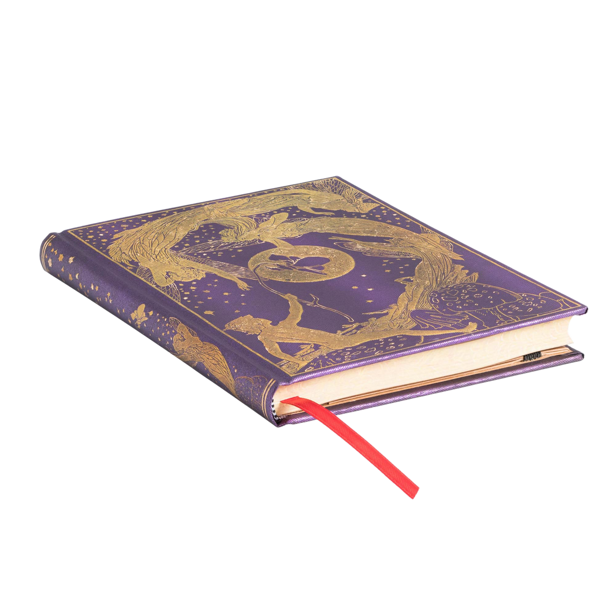 Paperblanks Violet Fairy Midi Hardback Journal – Lined, 144 Pages – page edge