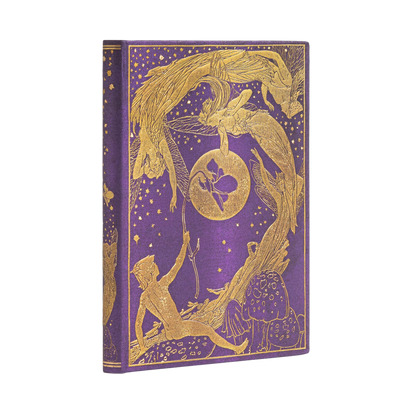 Paperblanks Violet Fairy Mini Hardback Journal – Plain, 176 Pages – angled view
