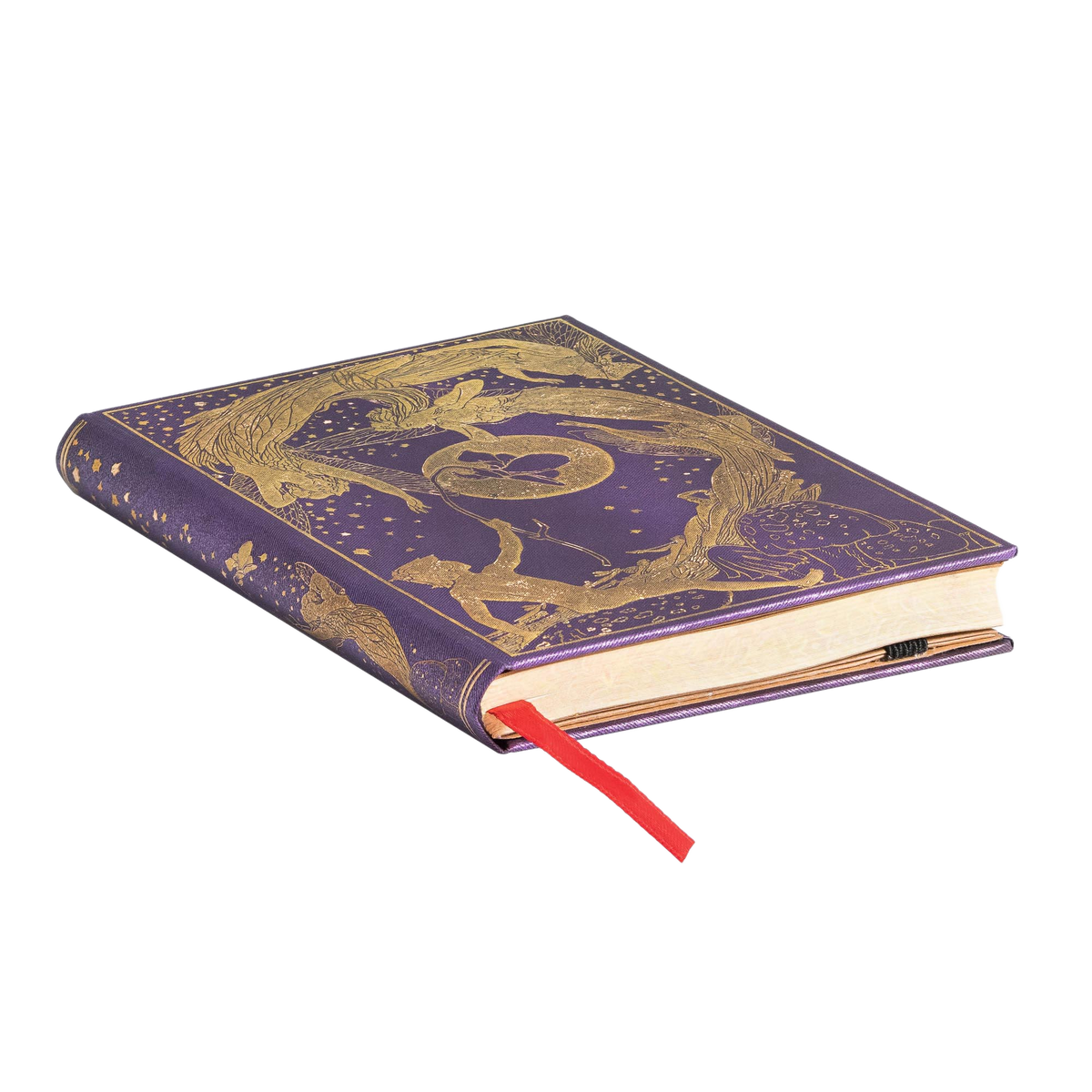 Paperblanks Violet Fairy Mini Hardback Journal – Plain, 176 Pages – page edge
