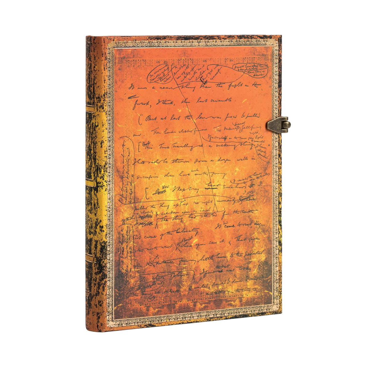 Paperblanks H.G. Wells’ 75th Anniversary Midi Hardback Journal – Plain, 240 Pages – angled view