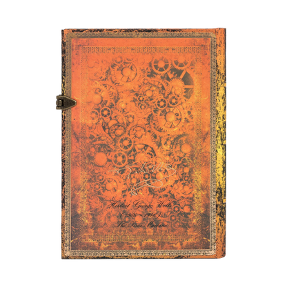 Paperblanks H.G. Wells’ 75th Anniversary Midi Hardback Journal – Plain, 240 Pages – back cover