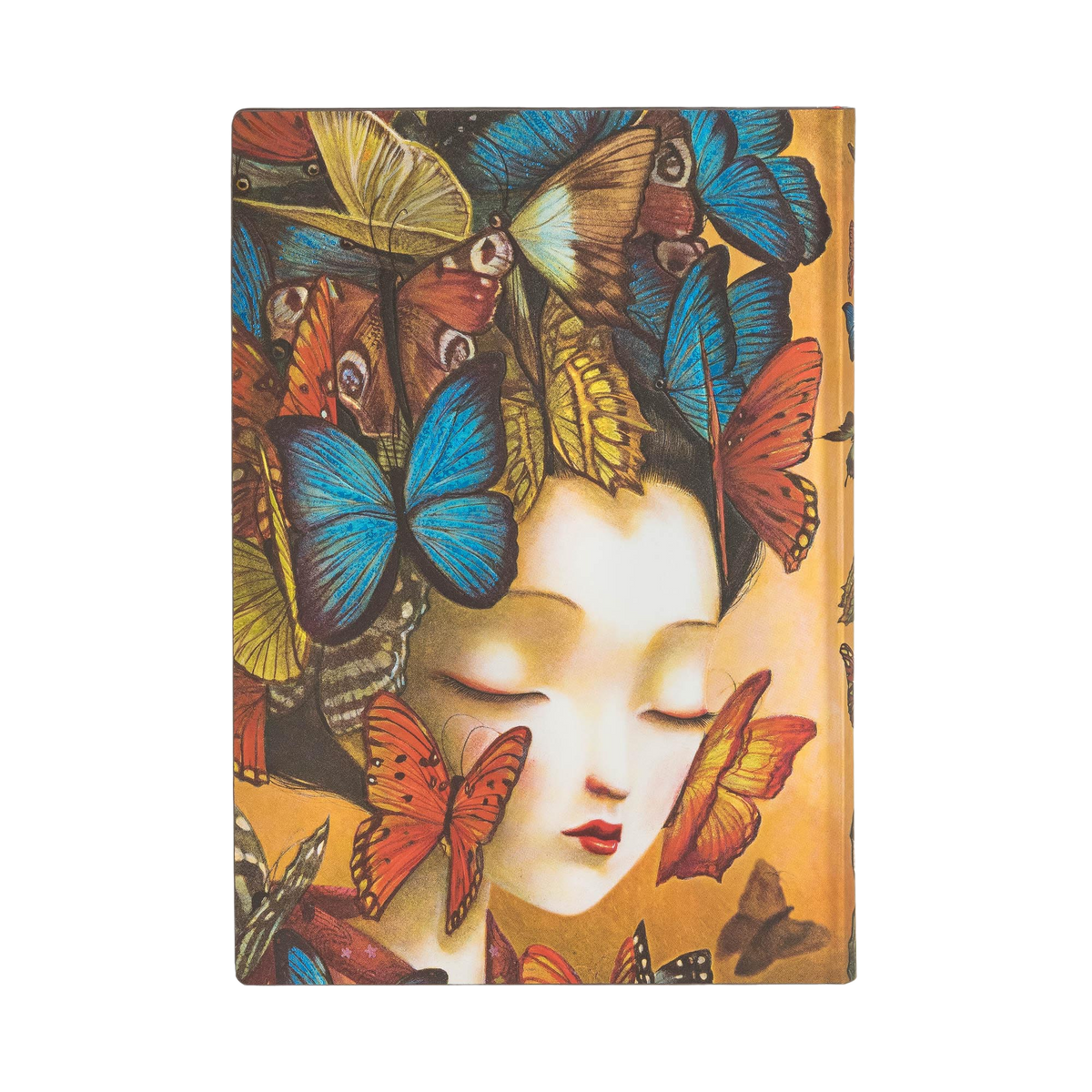 Paperblanks Madame Butterfly Midi Softback Flexi Journal – Lined, 176 Pages – back cover