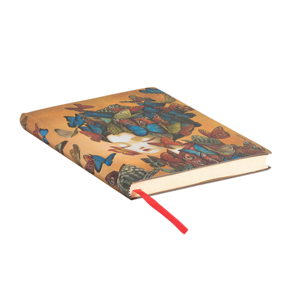 Paperblanks Madame Butterfly Midi Softback Flexi Journal – Plain, 176 Pages – page edge