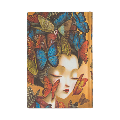 Paperblanks Madame Butterfly Mini Softback Flexi Journal – Lined, 208 Pages – back cover