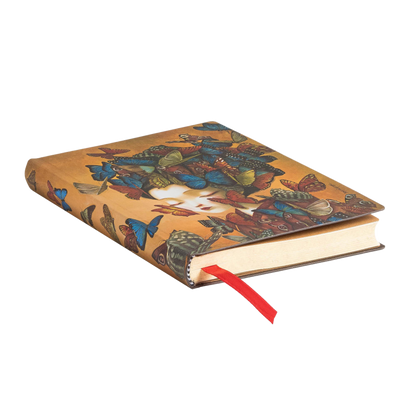 Paperblanks Madame Butterfly Mini Softback Flexi Journal – Lined, 208 Pages – page edge