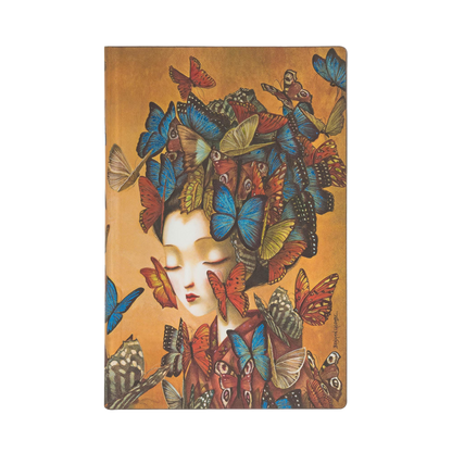 Paperblanks Madame Butterfly Mini Softback Flexi Journal – Lined, 208 Pages – front cover