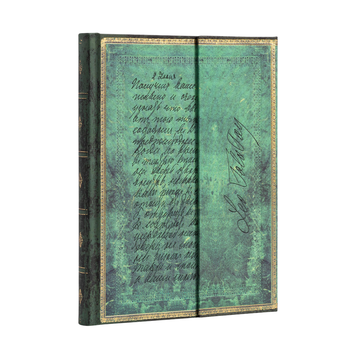 Paperblanks Tolstoy, Letter of Peace Ultra Hardback Journal – Lined, 144 Pages – angled view