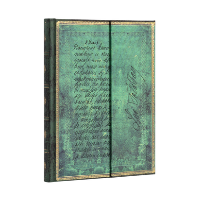 Paperblanks Tolstoy, Letter of Peace Ultra Hardback Journal – Lined, 144 Pages – angled view