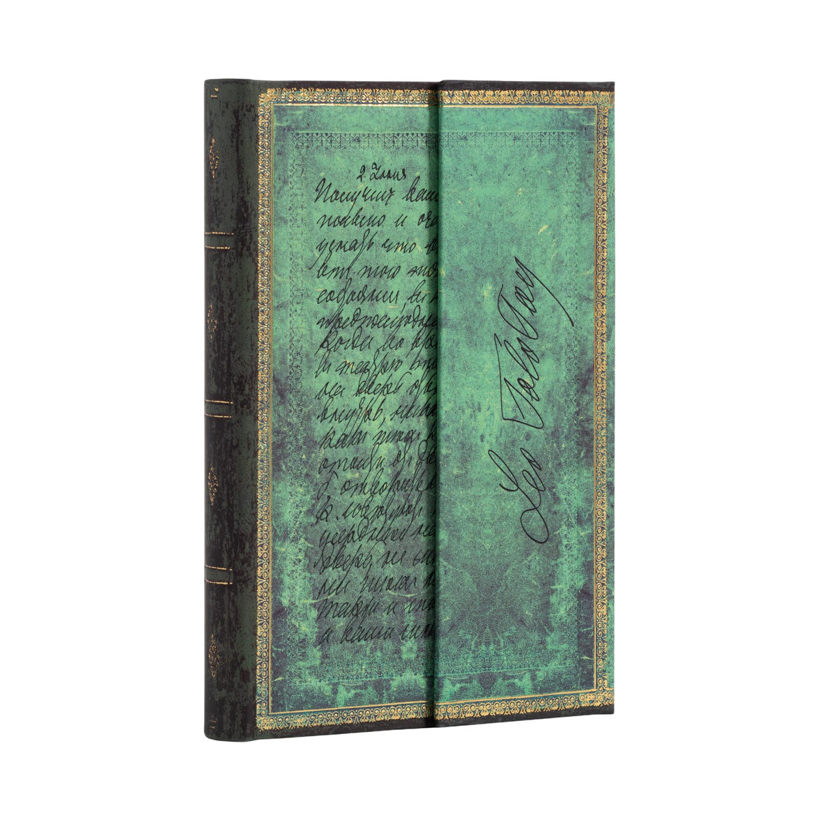 Paperblanks Tolstoy, Letter of Peace Mini Hardback Journal – Lined, 176 Pages – angled view