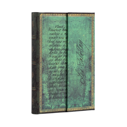 Paperblanks Tolstoy, Letter of Peace Mini Hardback Journal – Lined, 176 Pages – angled view