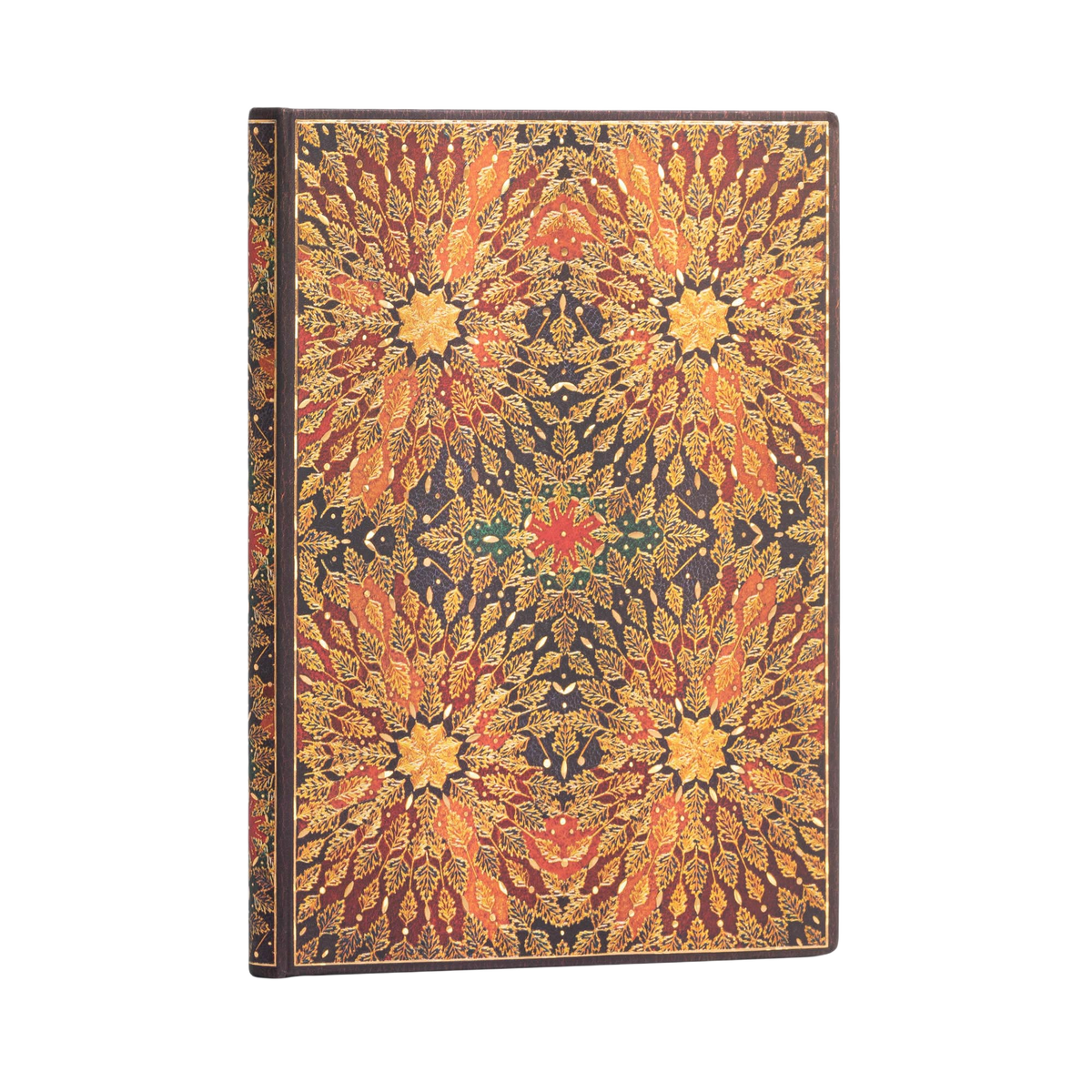 Paperblanks Fire Flowers Midi Hardback Address Book – 144 Pages – angled view