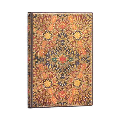 Paperblanks Fire Flowers Midi Hardback Address Book – 144 Pages – angled view