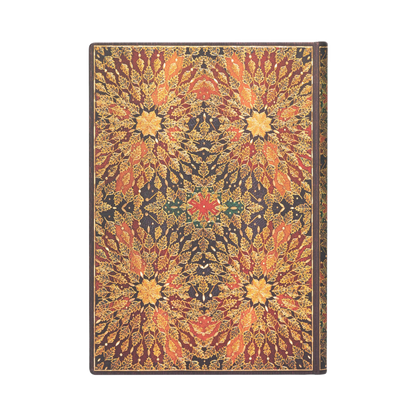 Paperblanks Fire Flowers Midi Hardback Address Book – 144 Pages – back cover