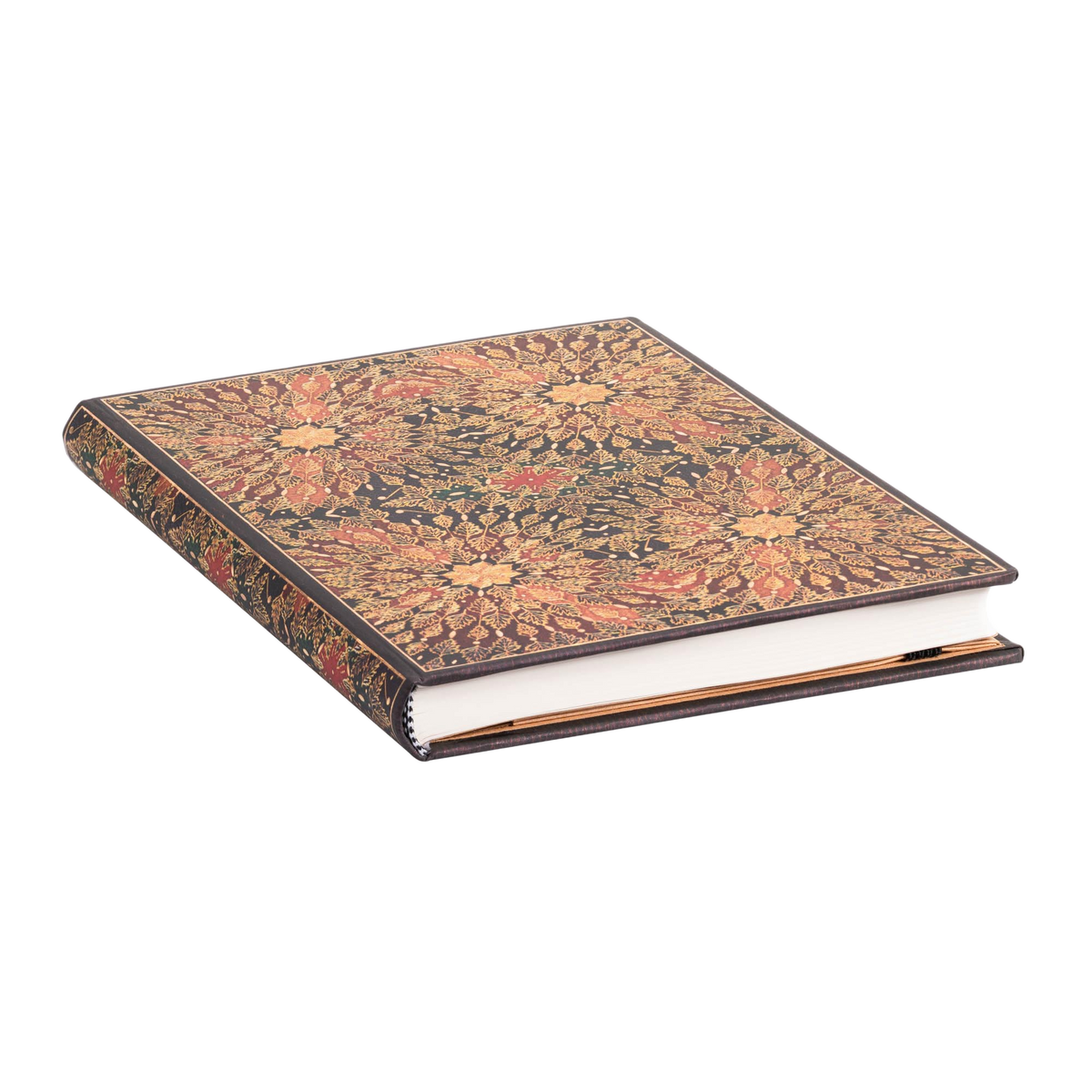 Paperblanks Fire Flowers Midi Hardback Address Book – 144 Pages – page edge
