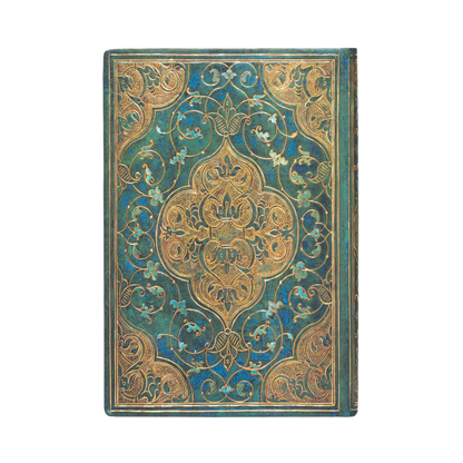 Paperblanks Turquoise Chronicles Mini Hardback Address Book – 128 Pages – back cover