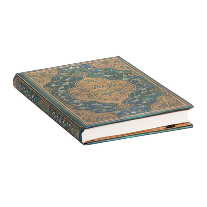 Paperblanks Turquoise Chronicles Mini Hardback Address Book – 128 Pages – page edge