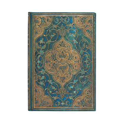 Paperblanks Turquoise Chronicles Mini Hardback Address Book – 128 Pages – front cover