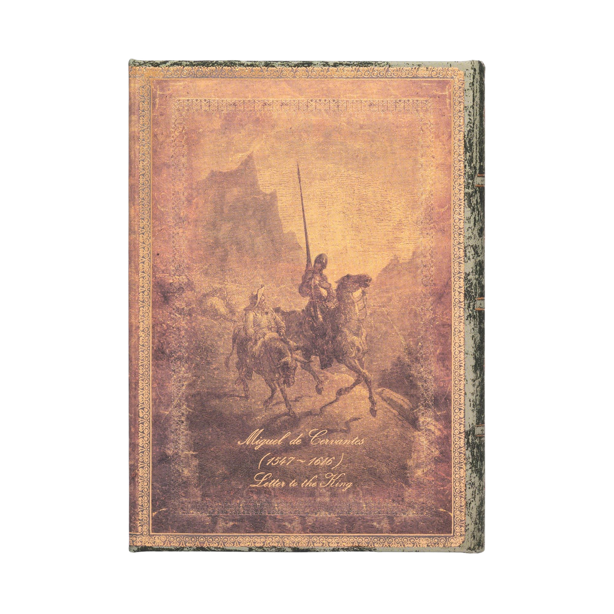 Paperblanks Cervantes, Letter to the King Midi Hardback Journal – Lined, 144 Pages – back cover