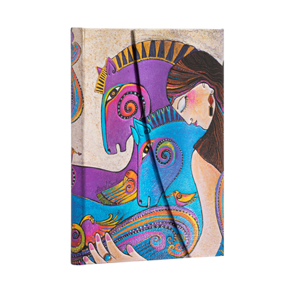 Paperblanks Maria and Mares Midi Hardback Journal – Lined, 144 Pages – angled view