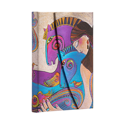 Paperblanks Maria and Mares Mini Hardback Journal – Lined, 176 Pages – angled view