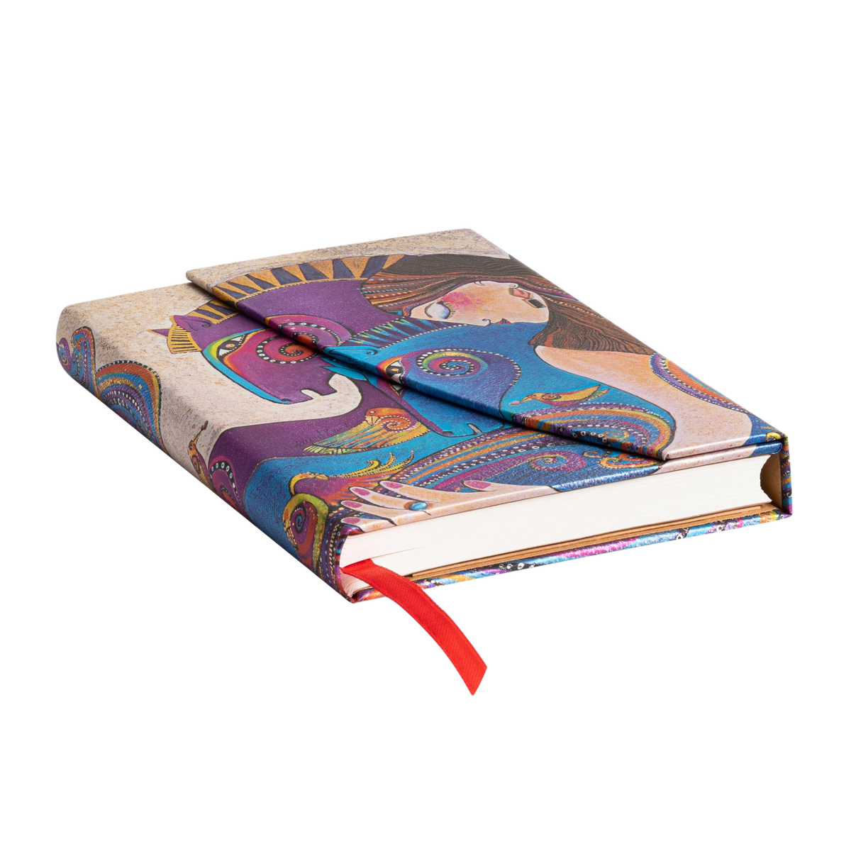 Paperblanks Maria and Mares Mini Hardback Journal – Lined, 176 Pages – page edge