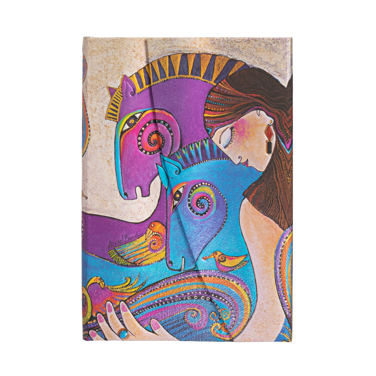 Paperblanks Maria and Mares Mini Hardback Journal – Lined, 176 Pages – front cover