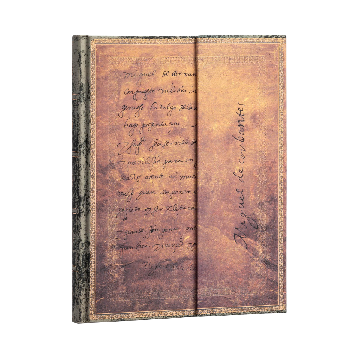 Paperblanks Cervantes, Letter to the King Ultra Hardback Journal – Lined, 144 Pages – angled view
