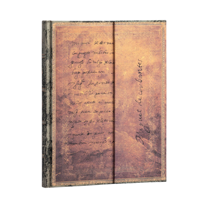 Paperblanks Cervantes, Letter to the King Ultra Hardback Journal – Lined, 144 Pages – angled view