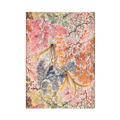 Paperblanks Anemone Midi Hardback Journal – Lined, 144 Pages – back cover