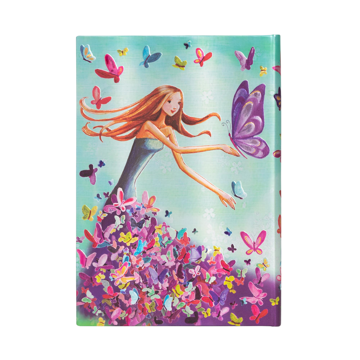 Paperblanks Summer Butterflies Midi Hardback Journal – Lined, 144 Pages – back cover