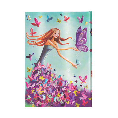 Paperblanks Summer Butterflies Midi Hardback Journal – Lined, 144 Pages – back cover