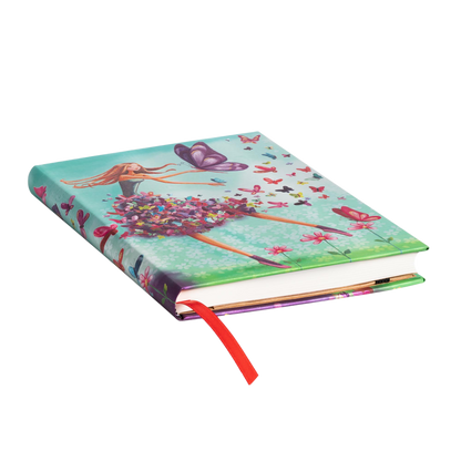 Paperblanks Summer Butterflies Midi Hardback Journal – Lined, 144 Pages – page edge