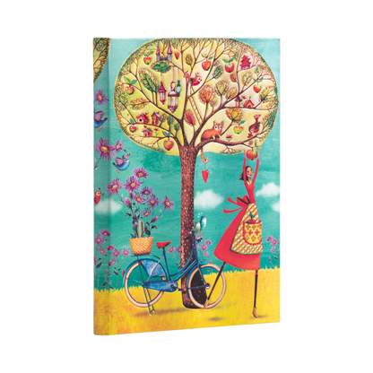 Paperblanks Autumn Apples Midi Hardback Journal – Lined, 144 Pages – angled view