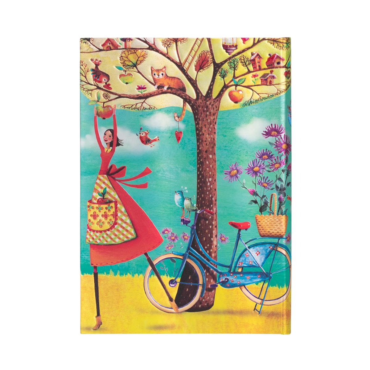Paperblanks Autumn Apples Midi Hardback Journal – Lined, 144 Pages – back cover