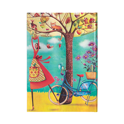 Paperblanks Autumn Apples Midi Hardback Journal – Lined, 144 Pages – back cover