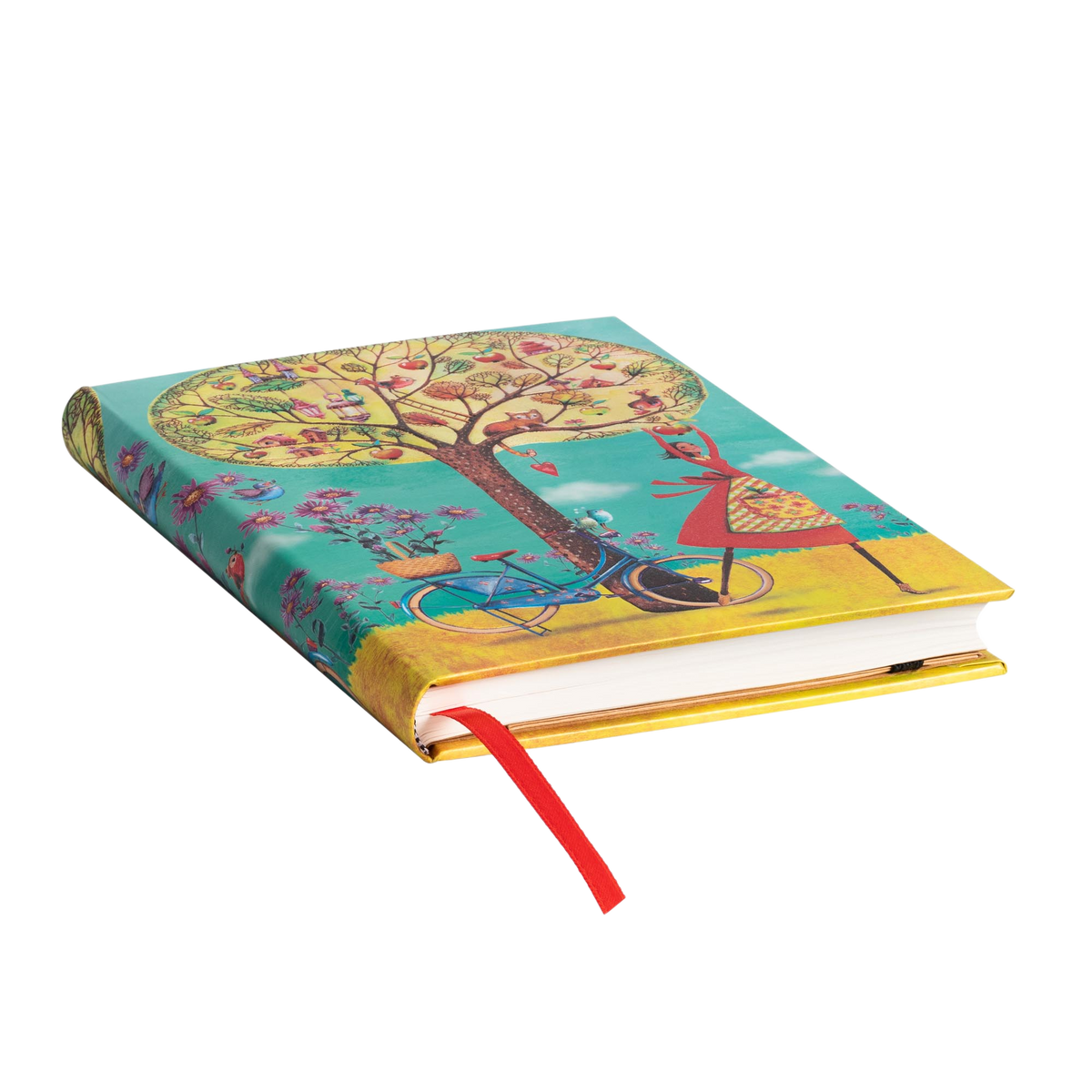 Paperblanks Autumn Apples Midi Hardback Journal – Lined, 144 Pages – page edge