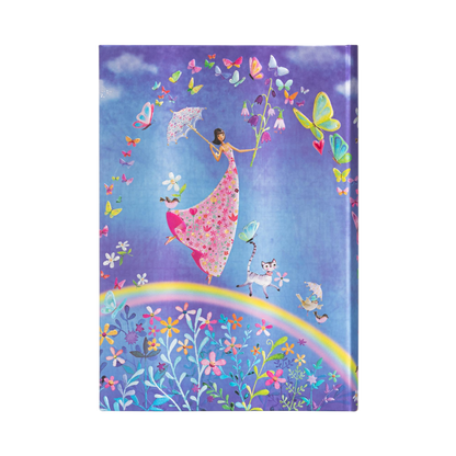 Paperblanks Spring Rainbow Midi Hardback Journal – Lined, 144 Pages – back cover