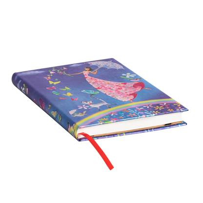 Paperblanks Spring Rainbow Midi Hardback Journal – Lined, 144 Pages – page edge