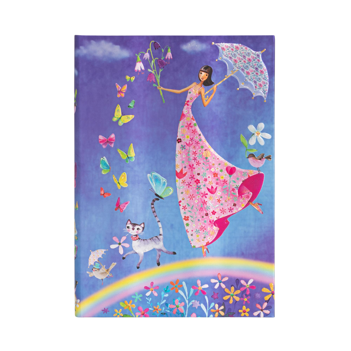 Paperblanks Spring Rainbow Midi Hardback Journal – Lined, 144 Pages – front cover