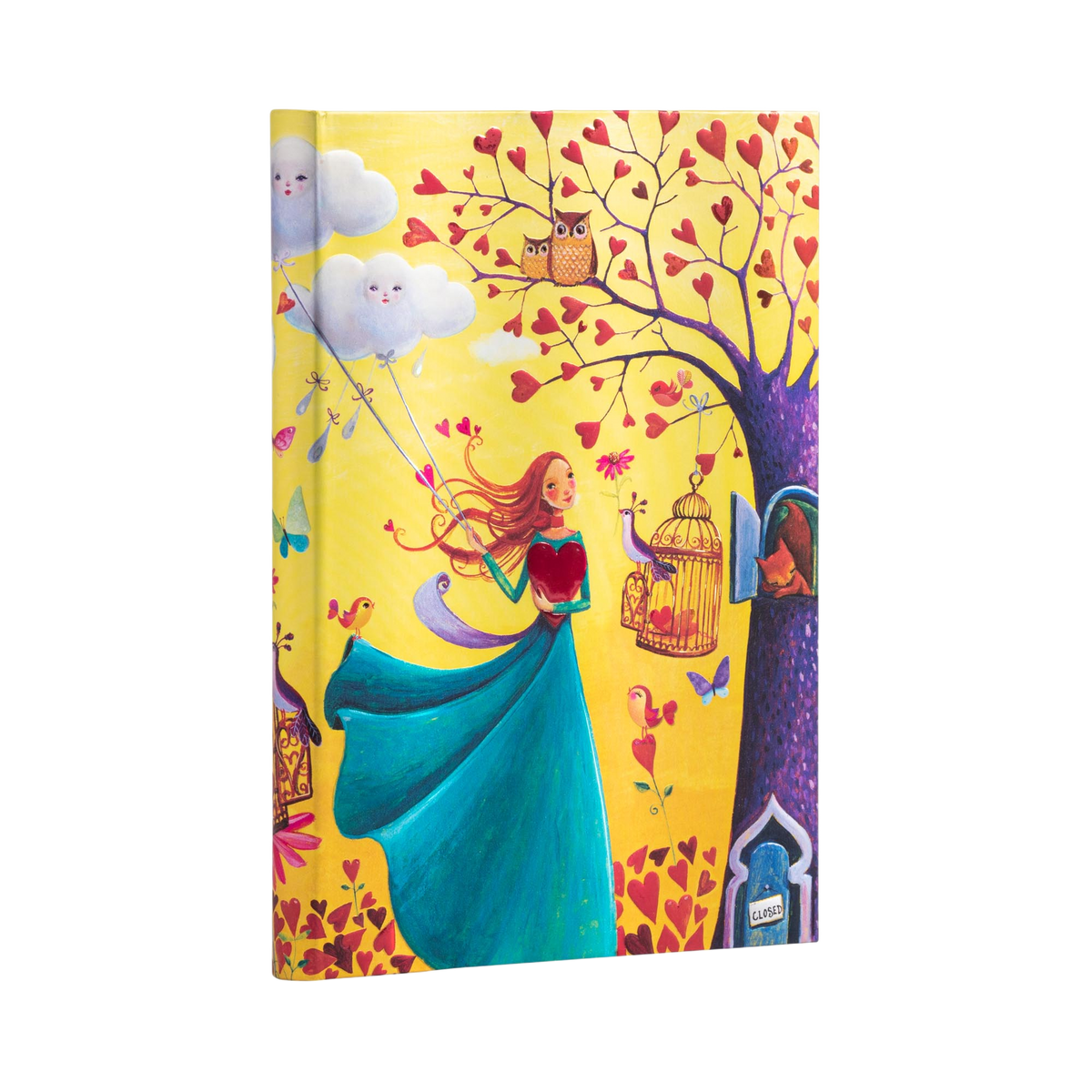 Paperblanks Fall Foliage Midi Hardback Journal – Lined, 144 Pages – angled view