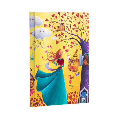 Paperblanks Fall Foliage Midi Hardback Journal – Lined, 144 Pages – angled view