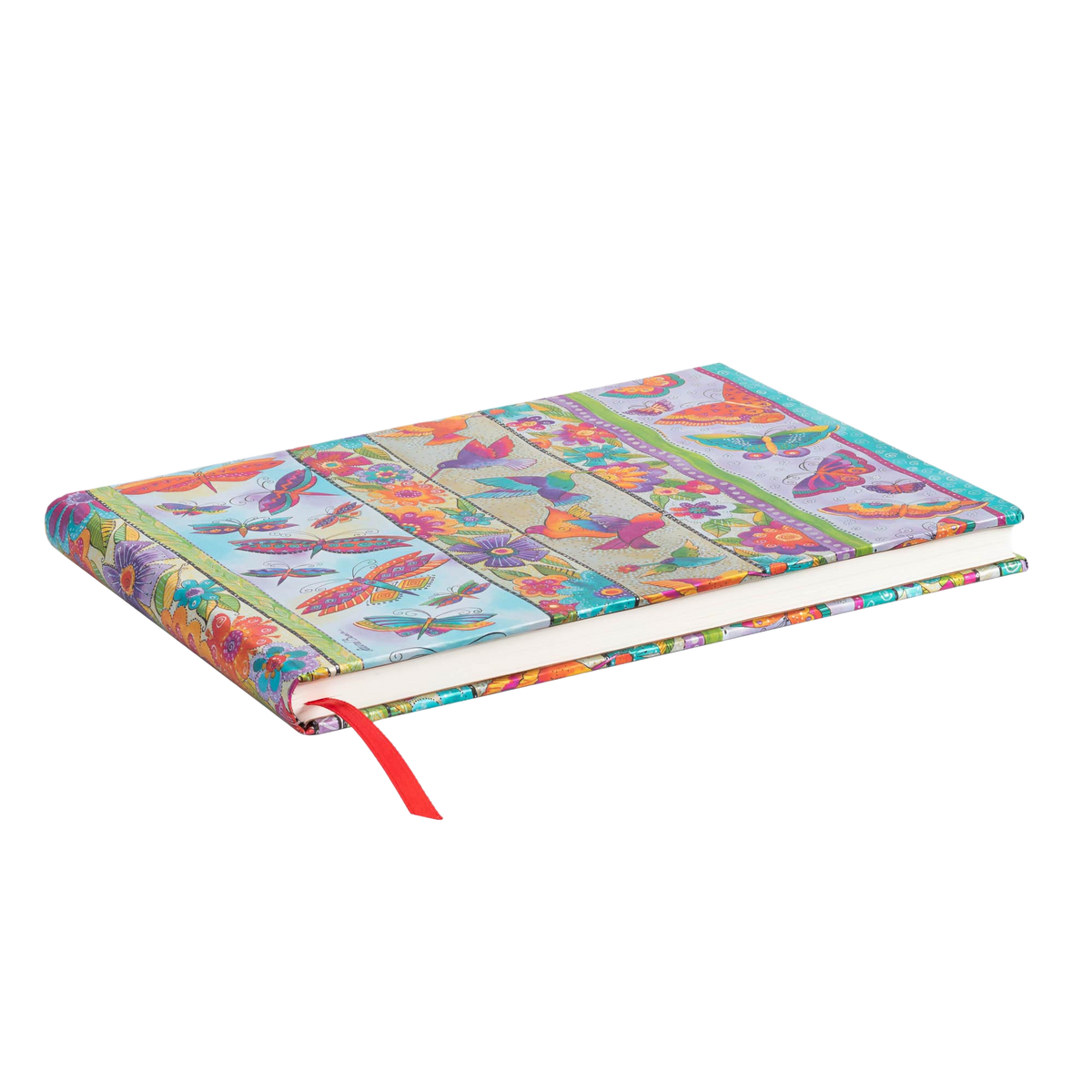 Paperblanks Hummingbirds & Flutterbyes Hardback Guest Book – Plain, 144 Pages – page edge