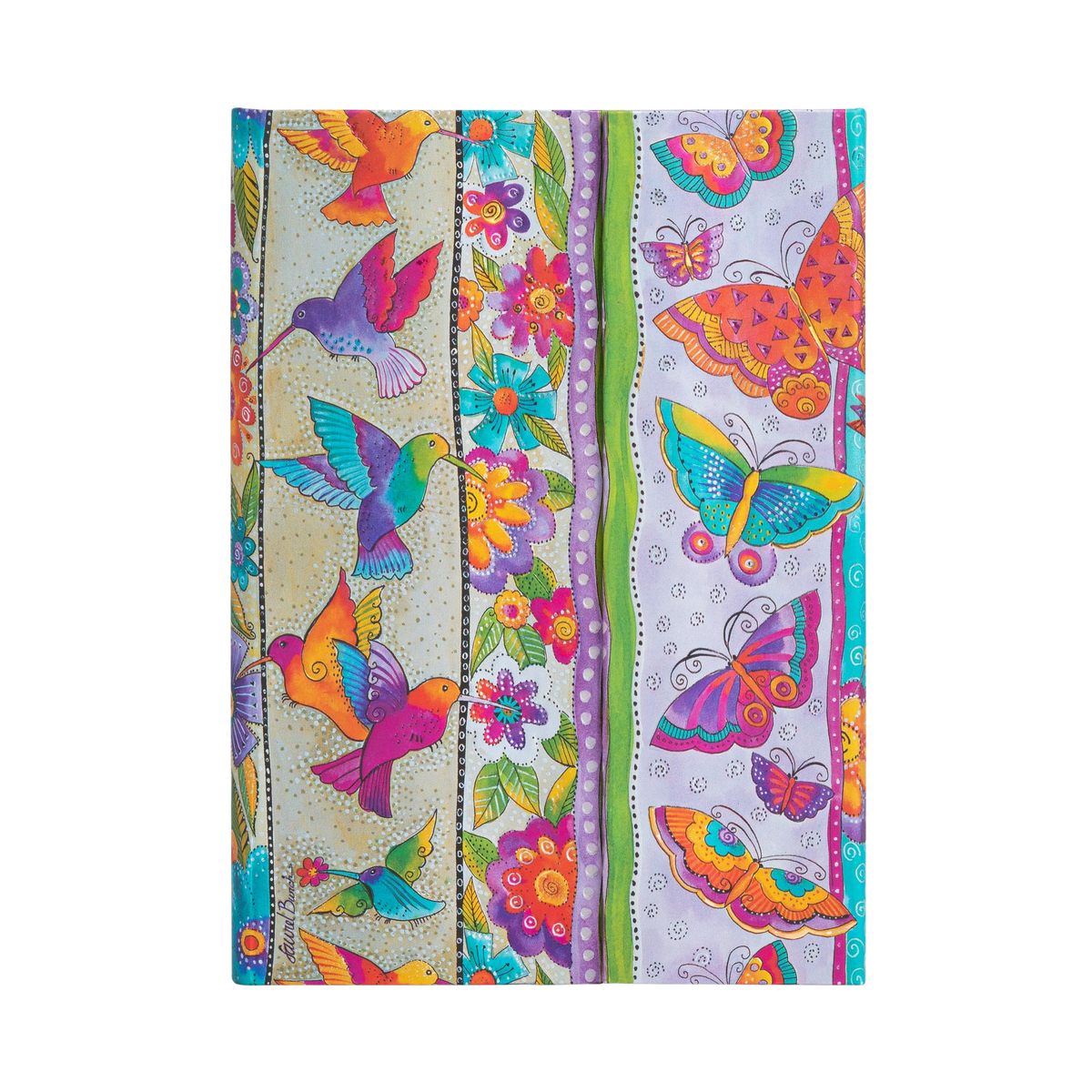 Paperblanks Hummingbirds & Flutterbyes Midi Hardback Journal – Lined, 144 Pages – front cover
