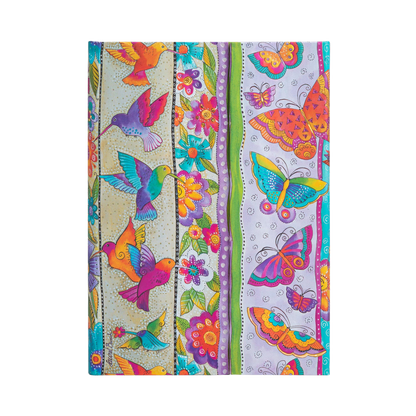 Paperblanks Hummingbirds & Flutterbyes Midi Hardback Journal – Lined, 144 Pages – front cover