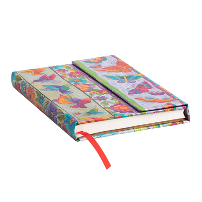 Paperblanks Hummingbirds & Flutterbyes Midi Hardback Journal – Plain, 144 Pages – page edge
